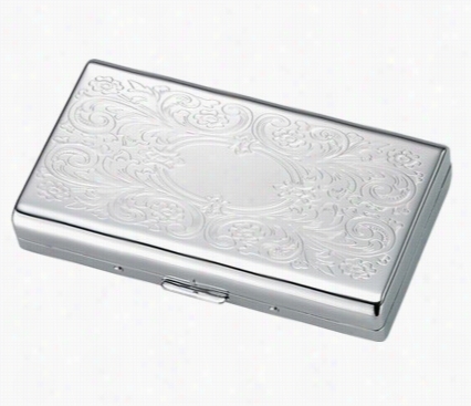 Luxury Igh Gloss Paisley Engravable Cigarette Case (for Regular Sized & 100s)