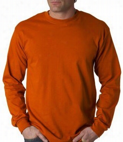 Mens Premium Long Sleevve T-shirt (orange)