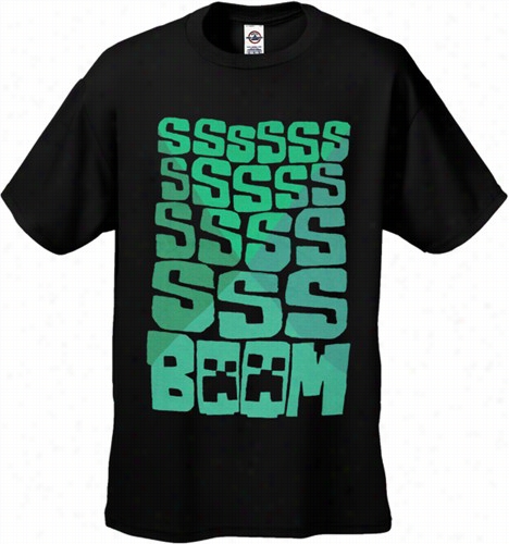 Minecraft Sssboom! Creeper Men's T-shirt
