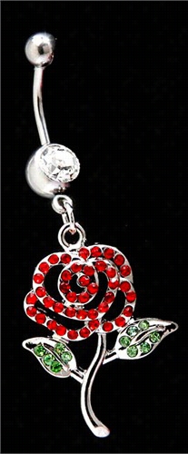 Navel Body Jewleey - Redd Rose Belpy Button Rings