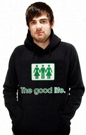 Novelty Sweatshirts-  The Good Life Threesome Hoodie