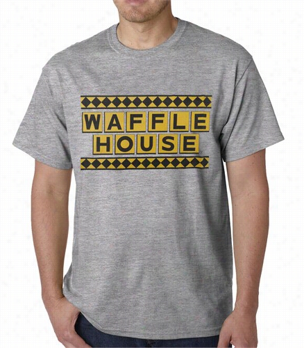 Official Waffle House Funny Vintage Mens T-shirt