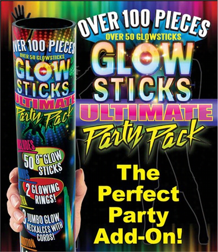 Ovver 100 Pieces Glwo Sticks Ultimate Partt Pack