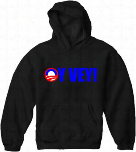 Oy Vey! Barck Obama Adult Hoodie