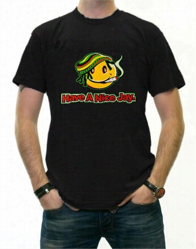 Rasga Smiley Tee - H Ave A Nice Jay T-shirt