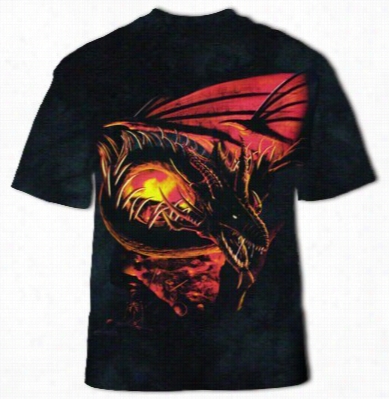 Skulbone Hellfire Dragon Men's T-shirt