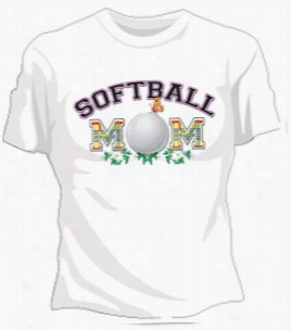 Softball Mom Girls Ts-hirt