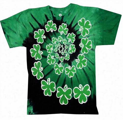 Helix Clover Irish Green Tie Dye T-shirt