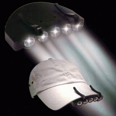 Strobing Ultra White Led Hat Lights