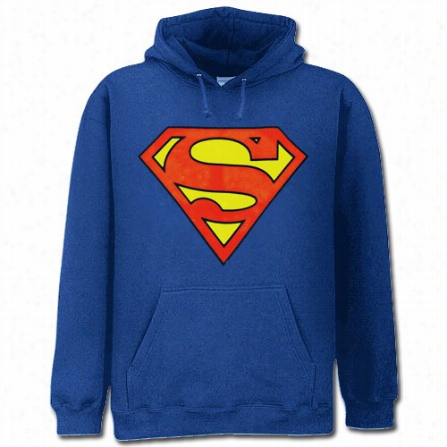 Superman Classic Logo Hoodei (royal Blue)