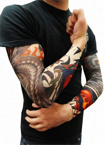 Tattoo Ssleeves - Tribal Dragon Heart Tattoo Sleeve S (pair)