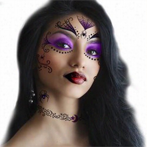 Temporary Face Tattoo - Witch