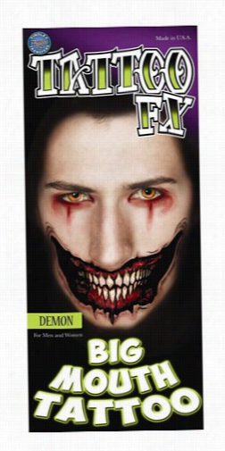 Temporary Face Tattoos - Demon