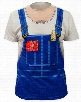 Farmer Jean Overall Tuxedo Costume Men's T- Shirt