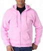 Zip Up Hooded Sweatshirt :: Premium Hoodie With Zipper (Light Pink)