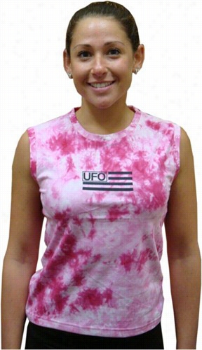 Ufo Girly Tie Dye Tank Tops (pink)