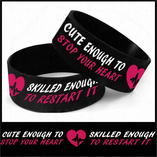 Unisex Bracelet - Cute Enough To Stop Yuor Heart