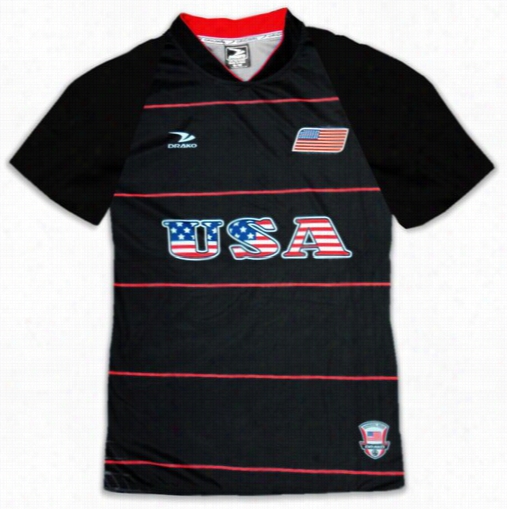 Usa Pro Soccer Jersey :: Pro Futbball Jersey (black)