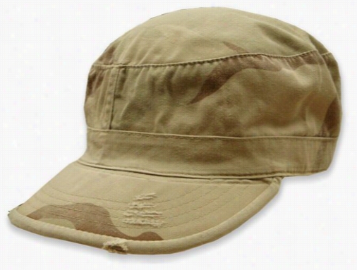 Vintage Bdu Fatigue Combat Hat (desert Sand Camo)