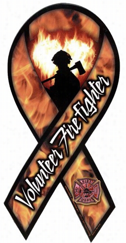 V0lunteer Firefighter Ribbon Maget