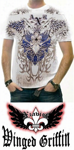 Xzavier Da Grind &quot;winged Griffin&quot; T-shirt (white)