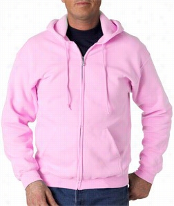 Zip Up Hooded Sweatshirt :: Premium Hoodie With Zipper (light Pink)