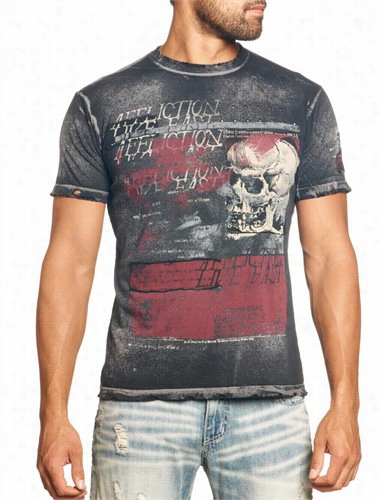 Affliction T-shirt - Affliction Living Toxic Crewneck T-shirt