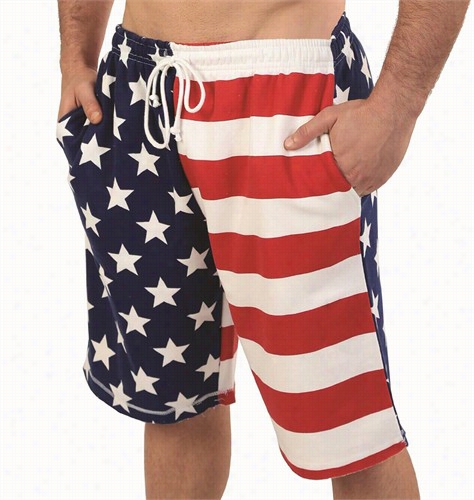 American Flag Comfortable Soft Fleece Shorts