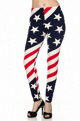 American Flag Leggimgs