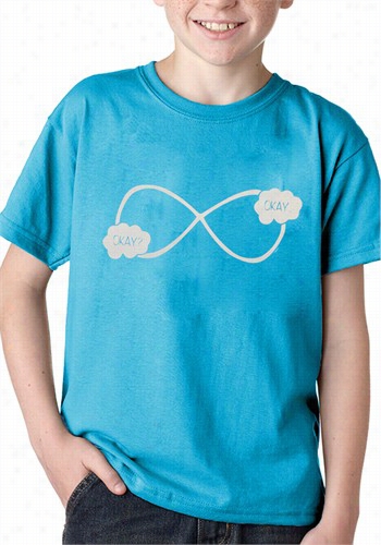 &quot;okay? Hard.&quot; John Green Quote The  De~ In Our Stars Infinity Symbol  Kid's T-shirt