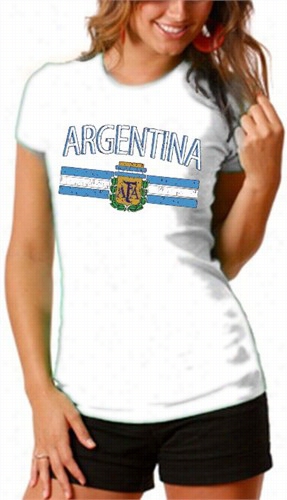 Argentina Vintage Flag International Girls T-shirt