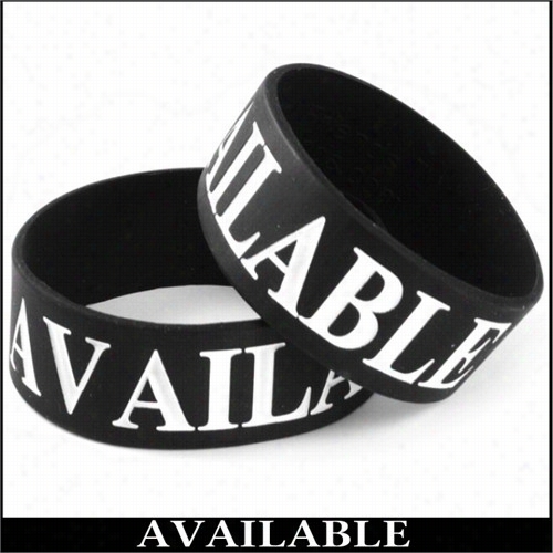 Available Designer Rubber Proverb Bracelet