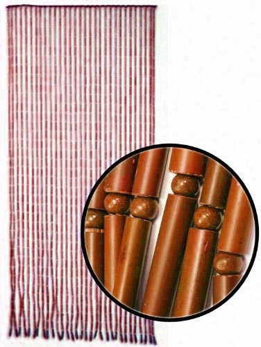 Beaded Curtans - Brown Bamboo Door Beads.