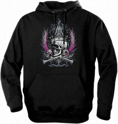 Biker Hoodie S-- &quot;coelitus Datum Crest&quot; Biker Hoodie