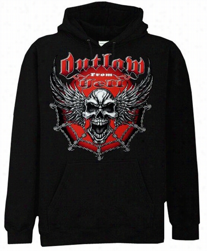 Biker Hoodies - &amo;quot;outlaw From Hell&quot; Biker Sweatshirt