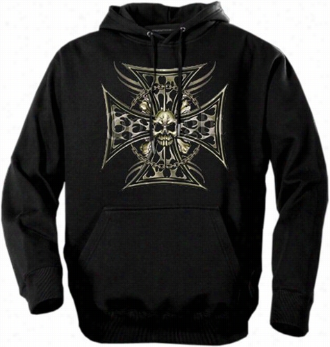 Biker Hoodi Es - &quot;tribal Choppe R Chain&quot; Biker Hoodie