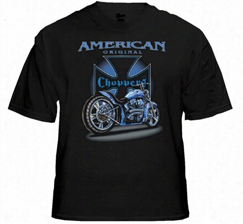 Biker Shirts - &qut;ammerican Classic Choppers &quot; Biekr Hirt