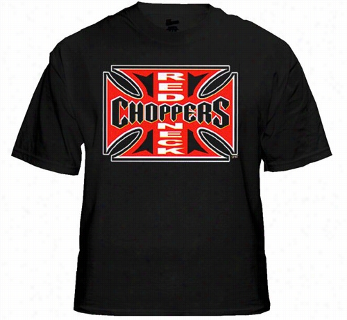 Biker Shi Rts - &ampquot;red Neck C Hoppers&quot; Biker Shirt