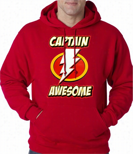 Captain Awesome Adult Hoodie