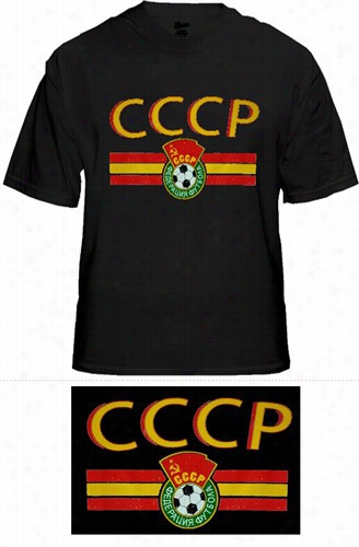 Cccp Ussr Soviet Harmony Vintae Shield International Mens T-shirt