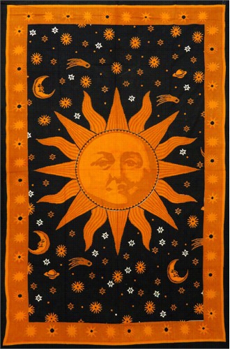 Celestial Sun Facetapestry