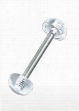 Clear Button Baarbell Retainer