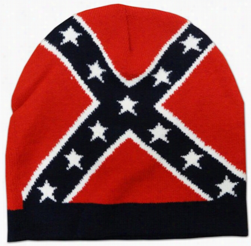 Confederate Rebel All Over Flag Beanie