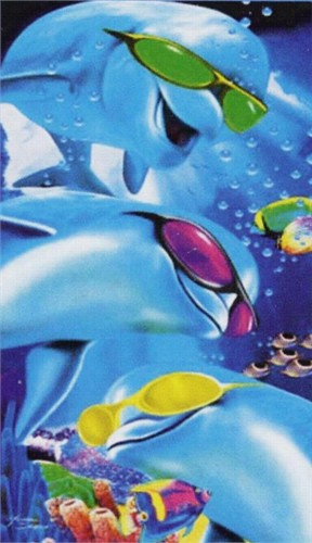 Cool Dolphhins Oversized Beach & ; Bath Towel