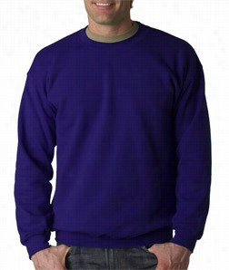 Company Neck Swetashirts For Men & Women - Crewneck Sweatshort (purple)