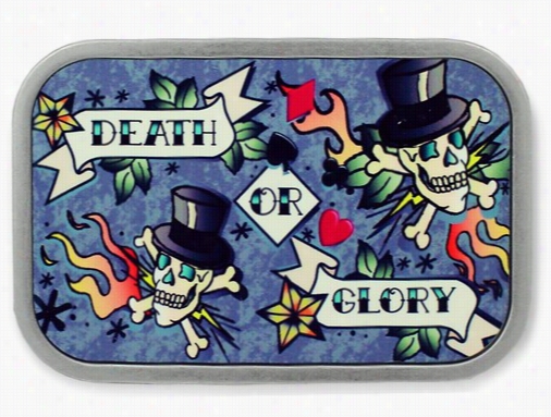 Deatho R Glory Ttattoo Belt Buckle With Free Leather Belt