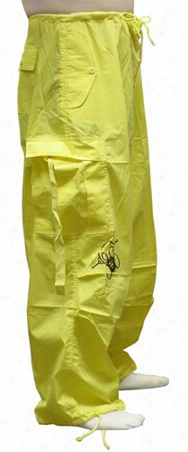 Ghast Cargo Drawstring Raver Pants (golden)