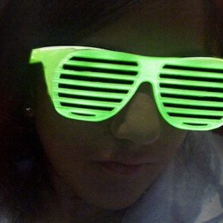 Glow In The Dark Slotted Sunglasses