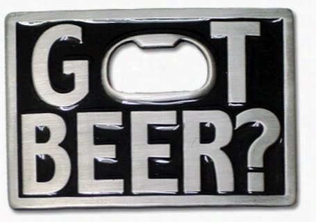 Got Beer? Bottle Opener Buckle With Free Belt