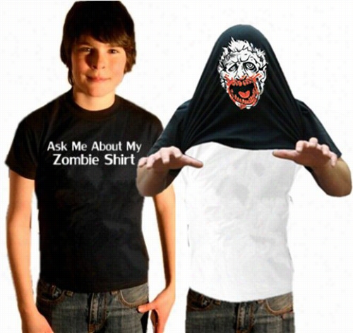 Halloween Costume T-shirt - Ask Me About My Zombie Shirt Youth T-shirt